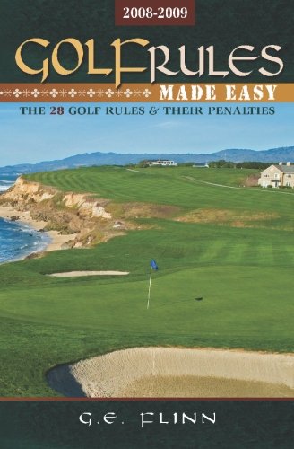 Booksurge Publishing Golf Rules Made Easy 2008-2009 cover shows clear rules for stroke play
