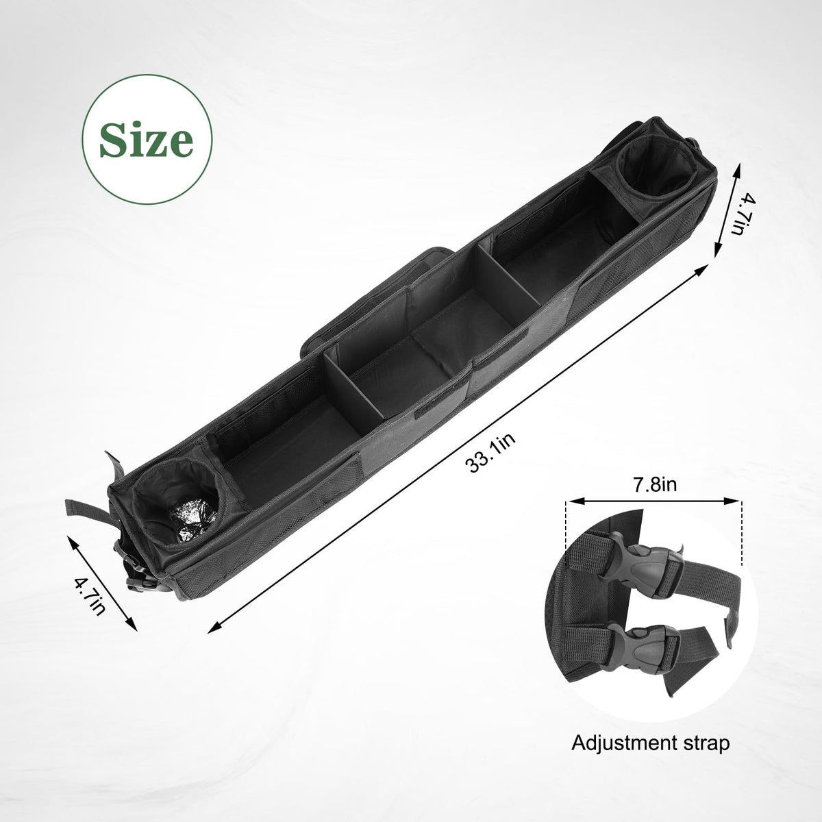BORDAN exterior mesh pockets store gadgets for quick reach.