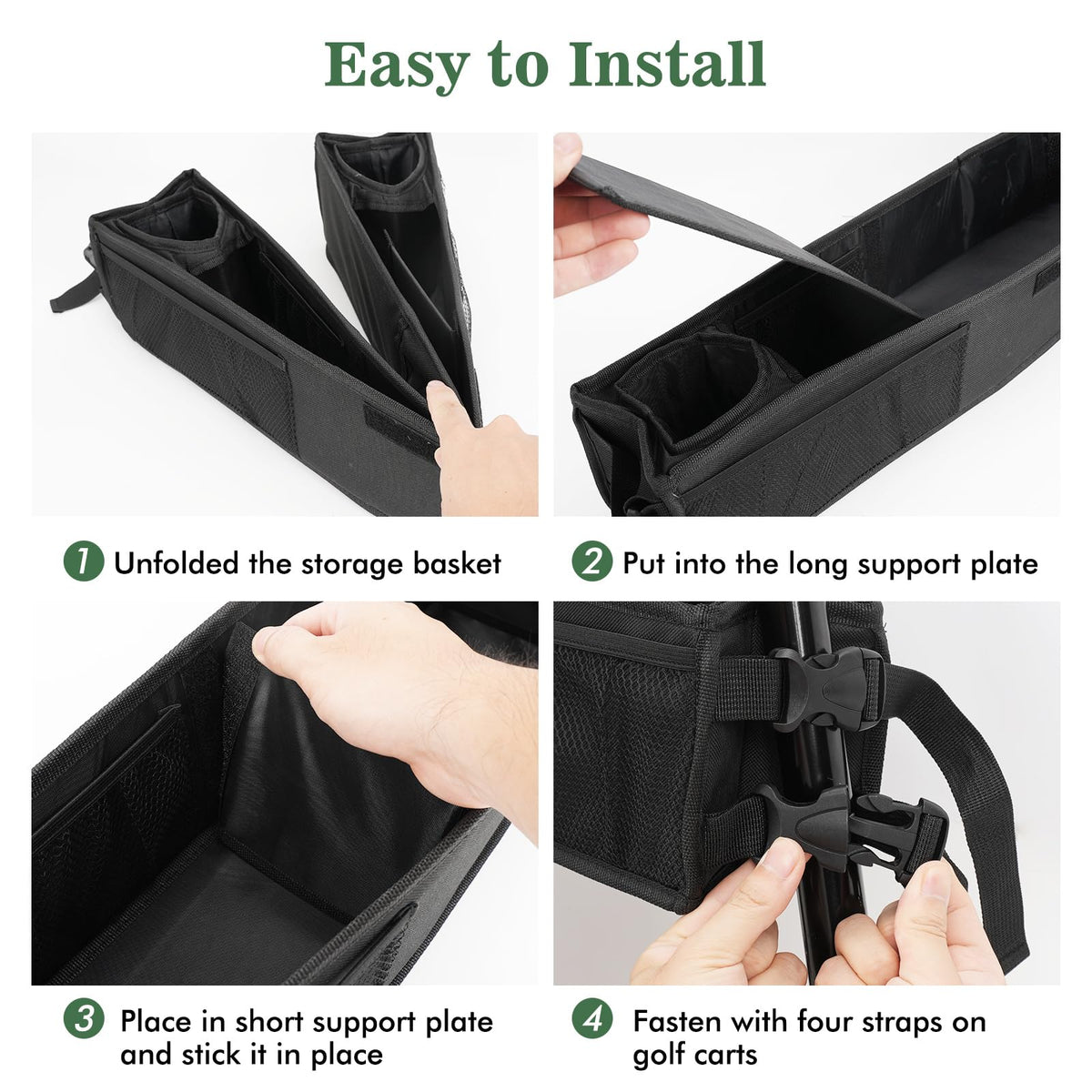 BORDAN five storage zones offer organized access to essentials.