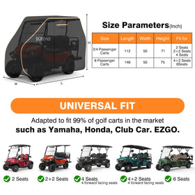 BORDAN side vents providing airflow while covering the cart