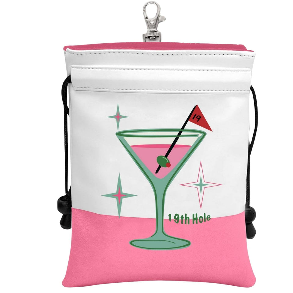 Botogift funny golf valuables pouch with drawstrings secures valuables on the course.