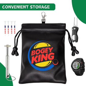 Botogift Funny Golf Valuables Pouch PU leather design is durable and easy to clean.