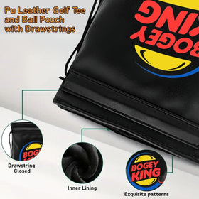 Botogift Funny Golf Valuables Pouch stores tees, markers, and tools within reach.