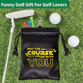 Botogift golf pouch attaches to bag for hands-free access
