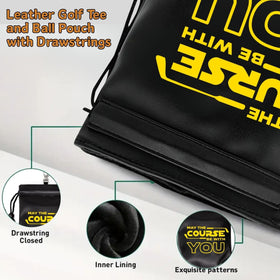 Botogift golf pouch stores tees and accessories, organized and accessible