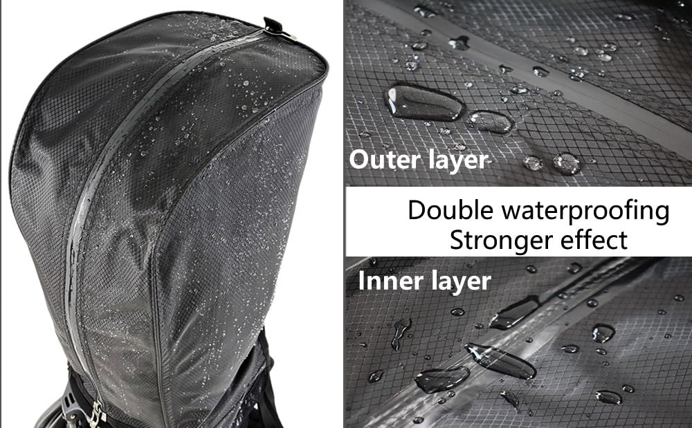 BOYEA & SKULLEAP easy-install golf bag cover with quick fit