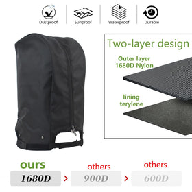 1680D nylon durability for rugged daily use and long-lasting protection.