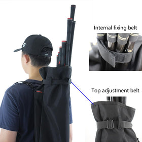 BOYEA & SKULLEAP open-design bag holds 8–10 clubs for versatile play.