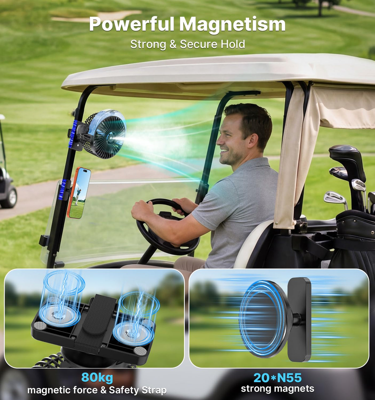 BOYISEN four-speed wind with 270° oscillation targets precise cooling.
