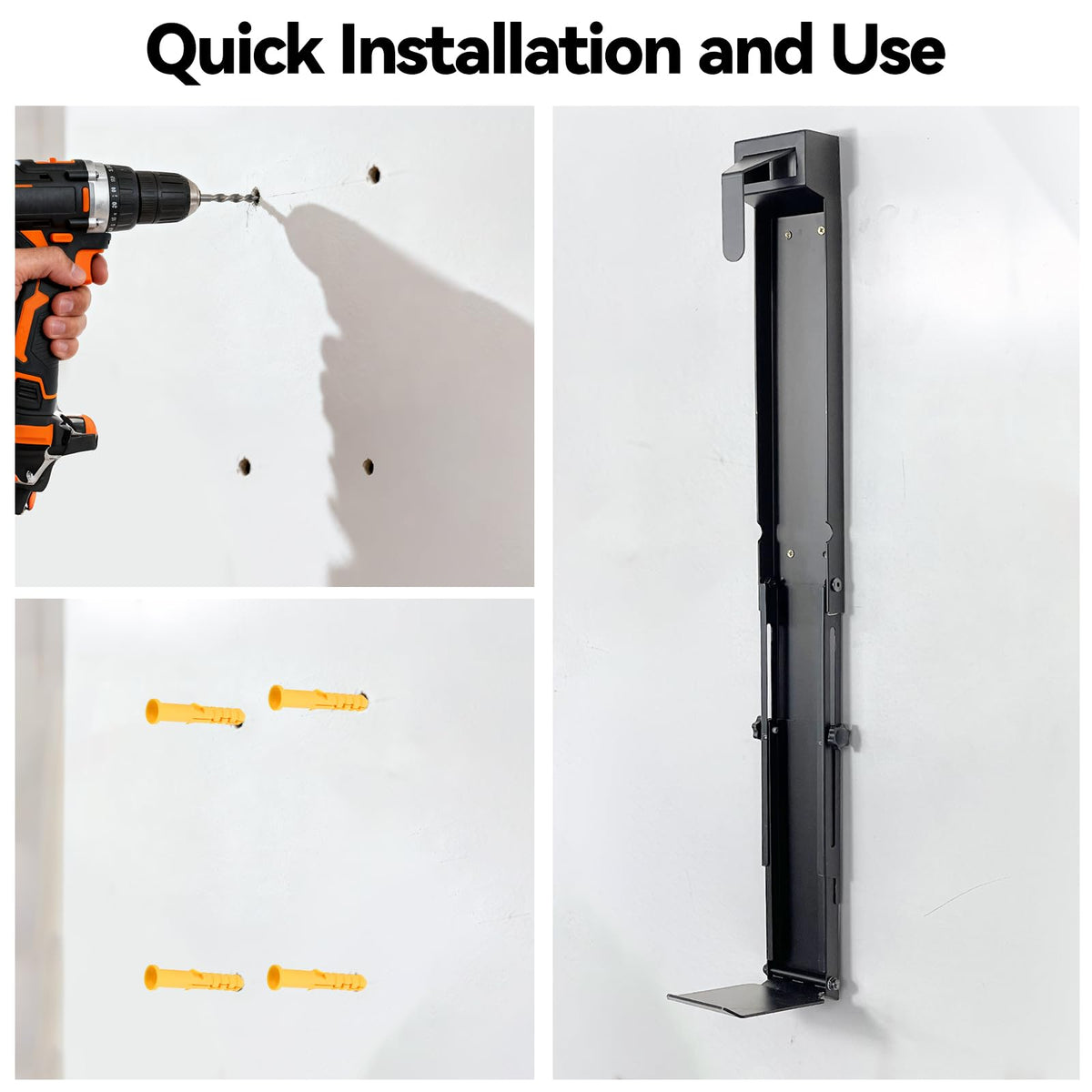 Bpbdzz space-saving wall-mount design frees floor space in garage or shop.