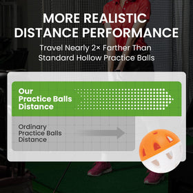 BRAMASOLE 7g added-weight balls deliver realistic swing feedback for tempo and timing.