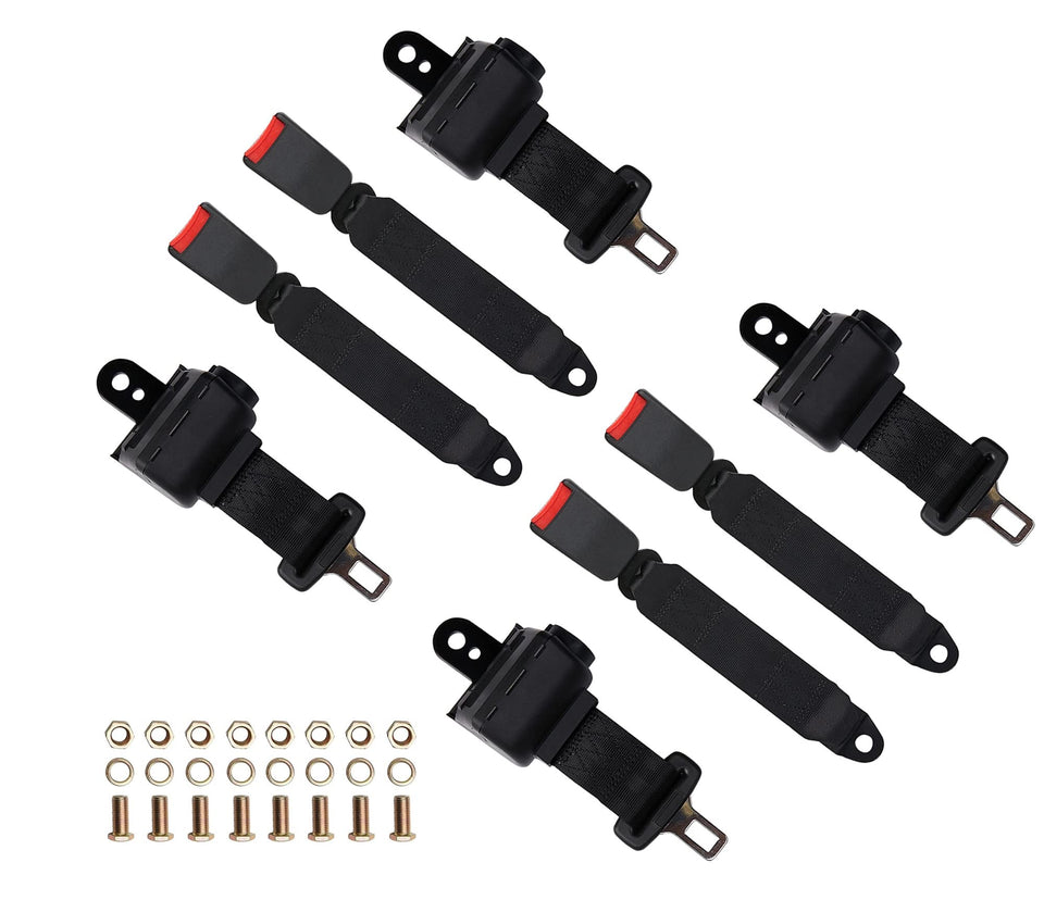 Bravokit front lap belt with auto retractable feature for easy adjustment