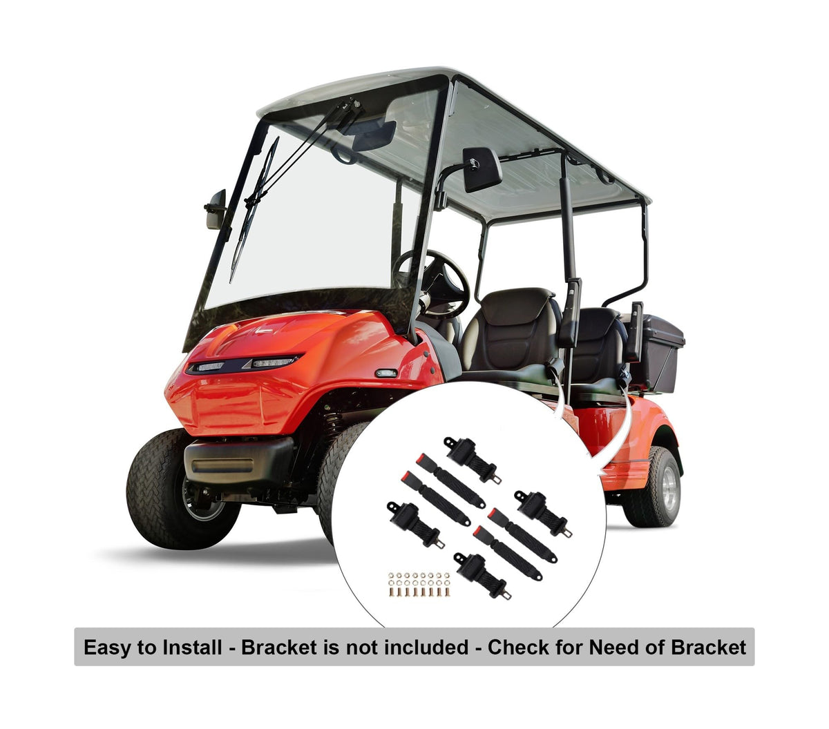Bravokit packaging displays four belts in kit