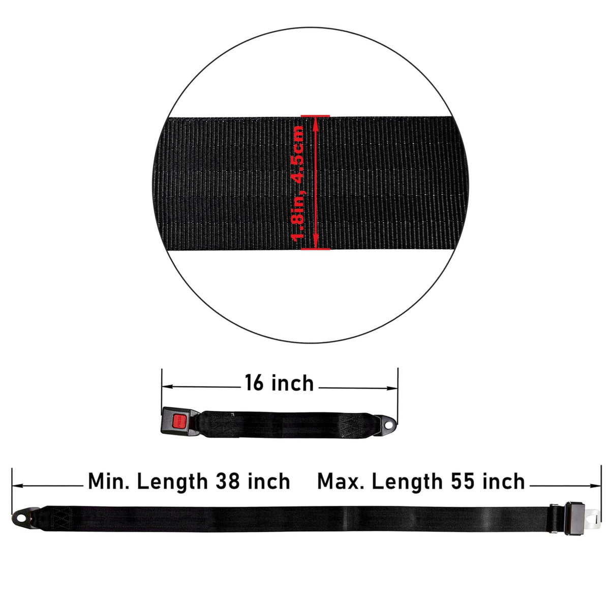 Bravokit belt texture close-up shows durable polyester fabric for daily cart use.