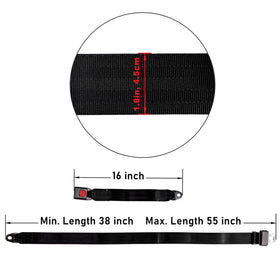 Bravokit belt texture close-up shows durable polyester fabric for daily cart use.