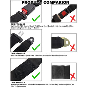 Bravokit set of four belts for family-friendly golf carts.
