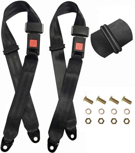 Bravokit universal 2-point belt harness on front seat for go-karts