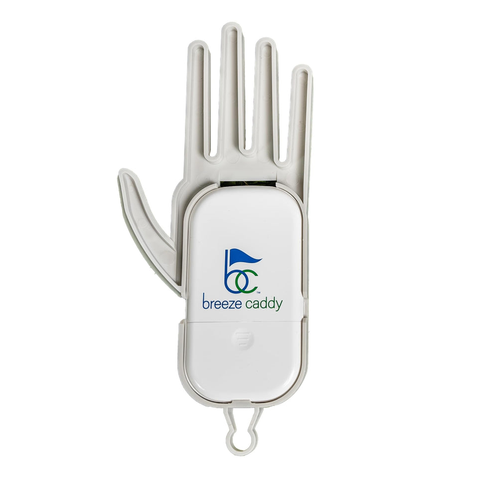 Breeze Caddy glove-dryer front view demonstrates compact on-course convenience