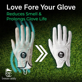 Breeze Caddy glove-dryer top-down view shows steady airflow for quick drying
