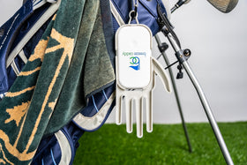 Breeze Caddy glove-drying setup on towel enables quick prep