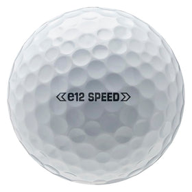 Bridgestone e12 Speed Double Dozen ball flight demo highlighting longer piercing flight and stable trajectories.