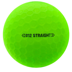 Bridgestone Golf e12 Straight Matte Green shrink wrap packaging, preserving compression and freshness.