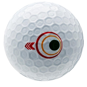 Bridgestone e12 Straight White flight-path graphic illustrating trajectory consistency