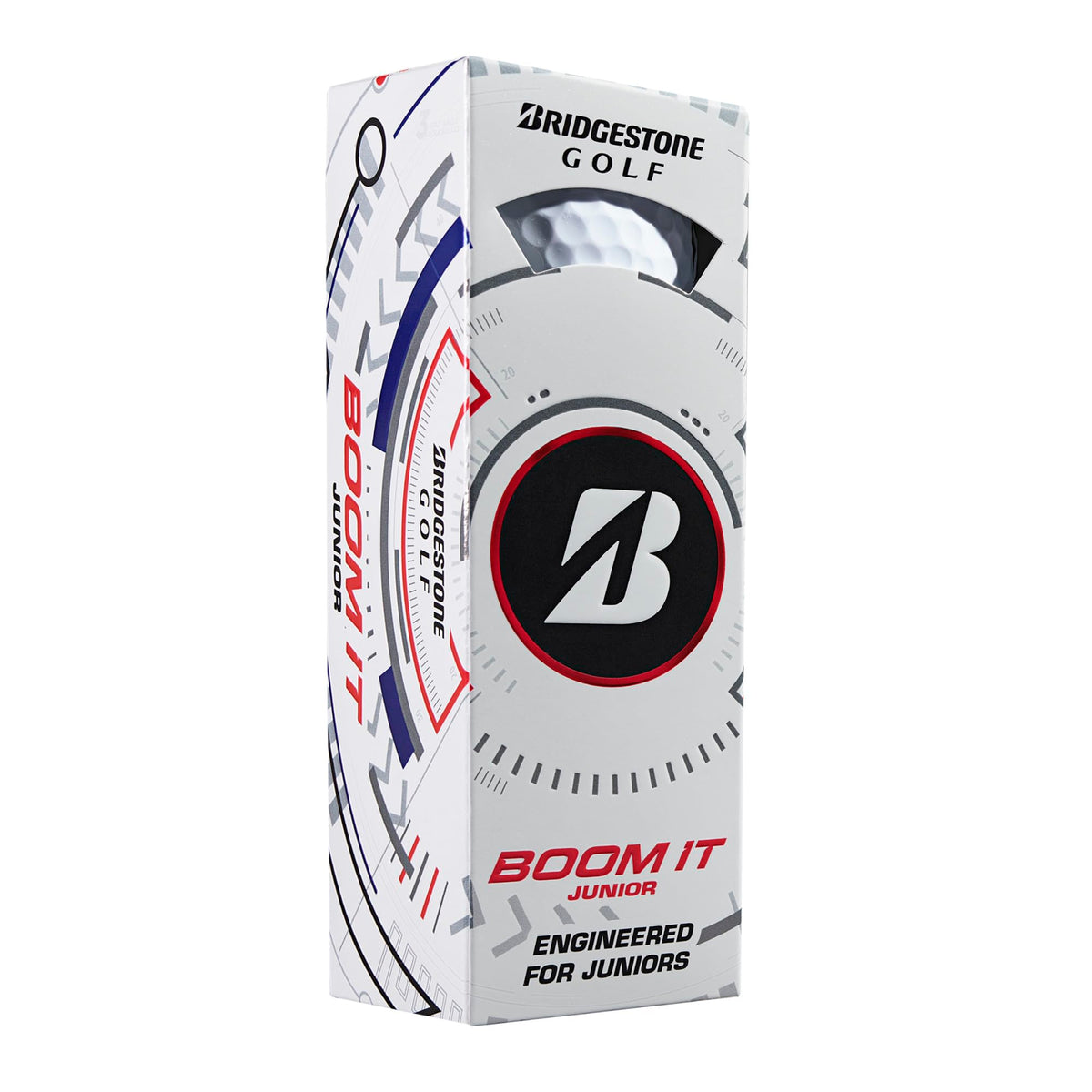 Bridgestone Boom It Jr ball in hand shows junior size and grip-friendly feel