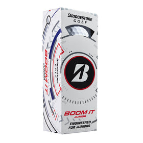 Bridgestone Boom It Jr ball in hand shows junior size and grip-friendly feel