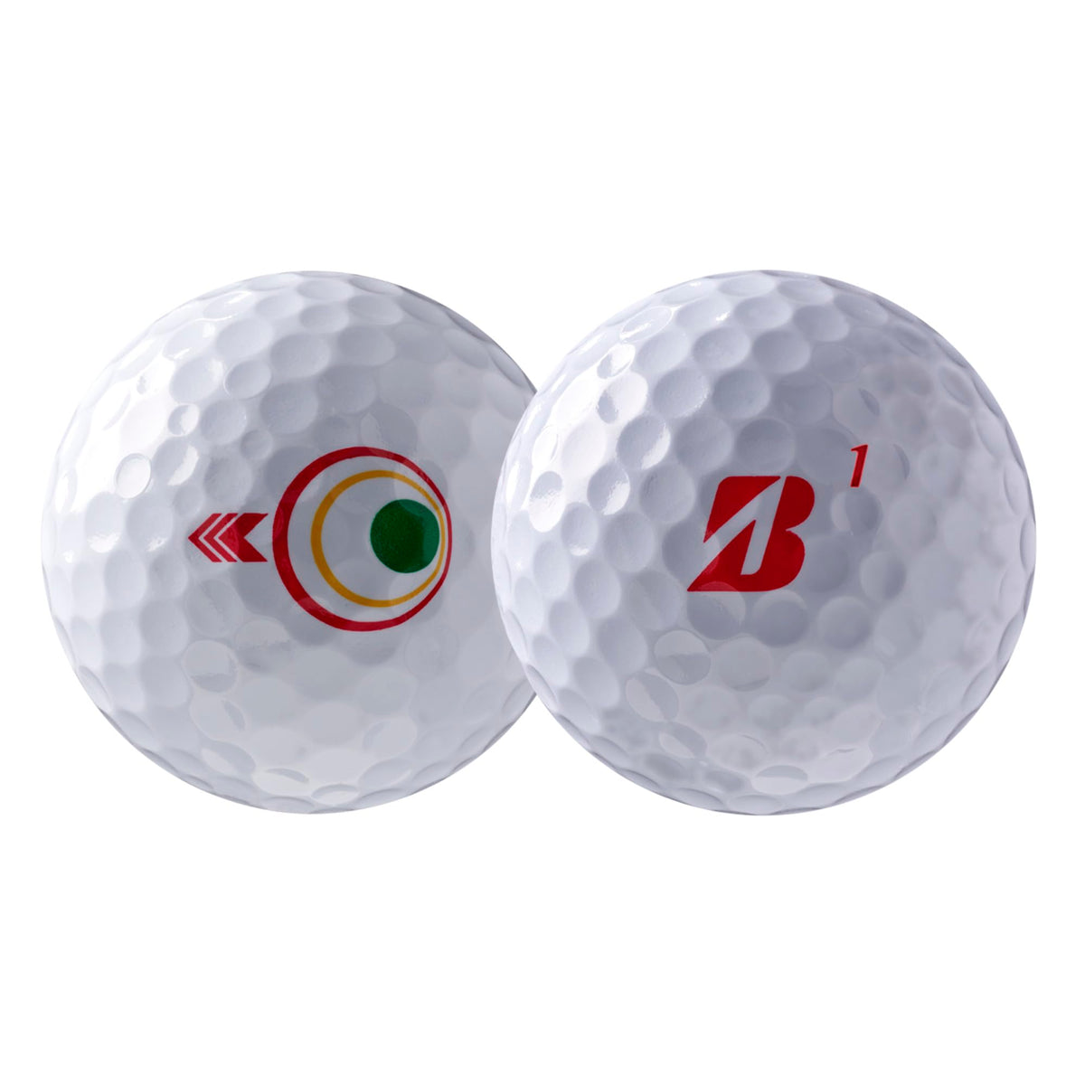 Bridgestone Boom It Jr ball on the green suited for junior rounds and practice