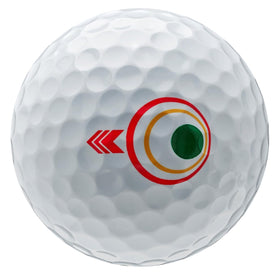 Bridgestone Golf e12 HiLaunch White ball flight image suggests optimized trajectory and distance.