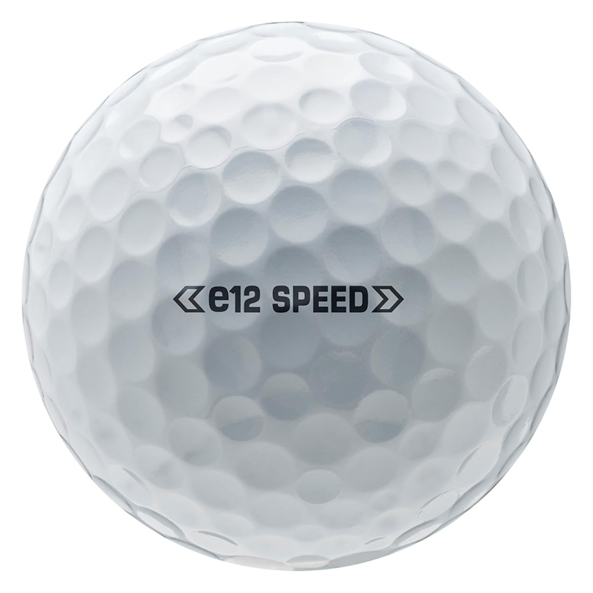 Packaging of Bridgestone e12 Speed White highlighting Optimal Flight System for better trajectory.