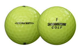 Bridgestone Golf Extra Soft Yellow soft cover close-up emphasizing greenside feel