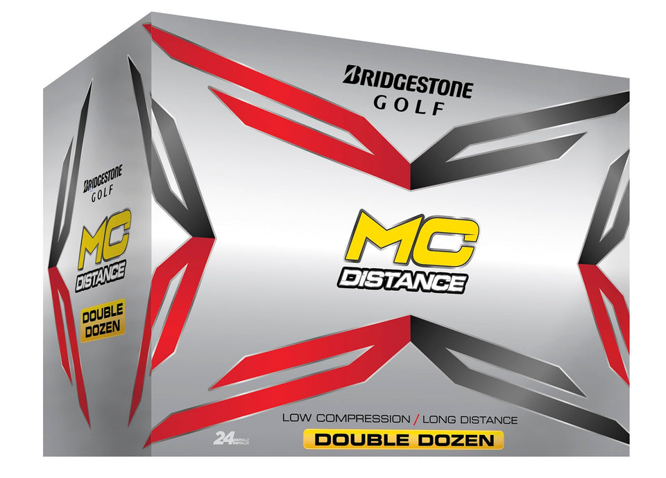 Bridgestone Golf MC Distance Double Dozen golf ball with soft feel and long distance.