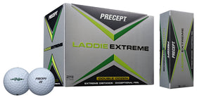 Bridgestone Golf Precept 2017 Laddie Extreme ball pack designed for extreme distance.