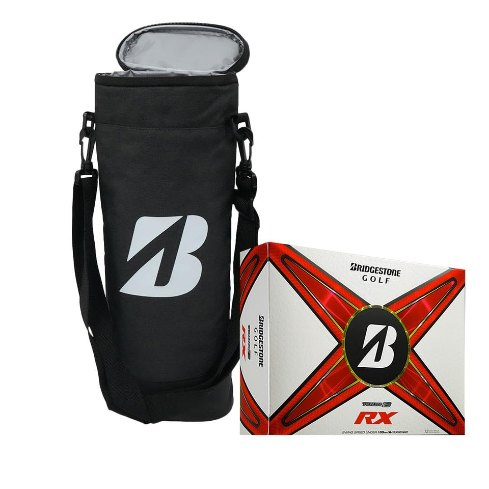 Bridgestone Tour B RX ball on tee showing long-distance potential