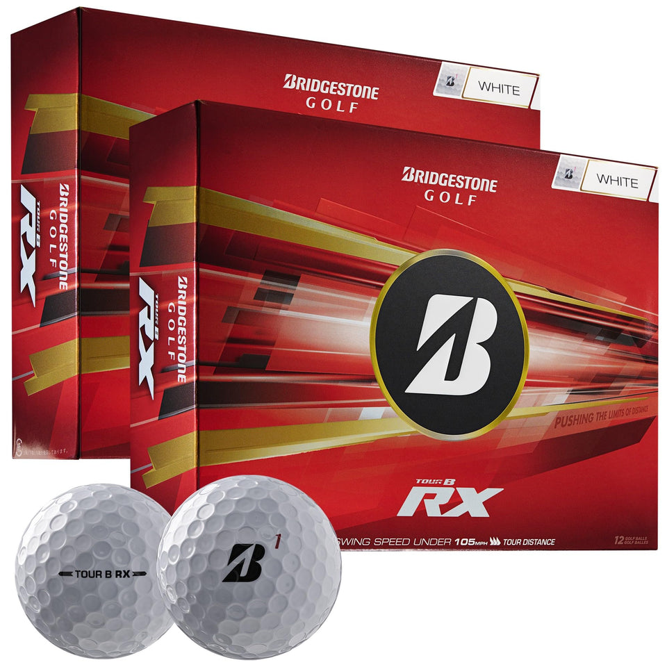 Bridgestone Golf Tour B RX Double Dozen ball delivers distance with a soft feel for slower speeds