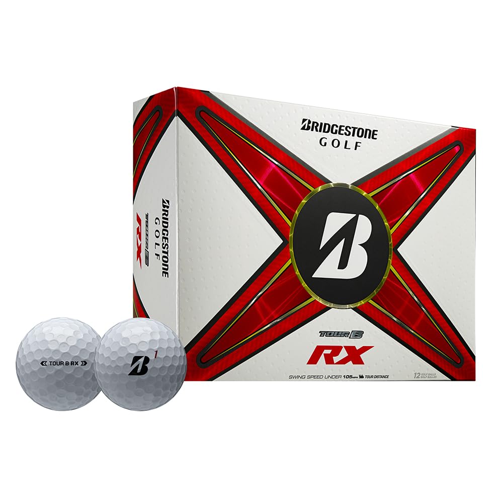 Bridgestone Tour B RX ball on a tee delivers increased distance and improved feel.