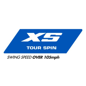 Bridgestone Golf Tour B XS Mindset Double Dozen enhanced spin on approach shots for control.