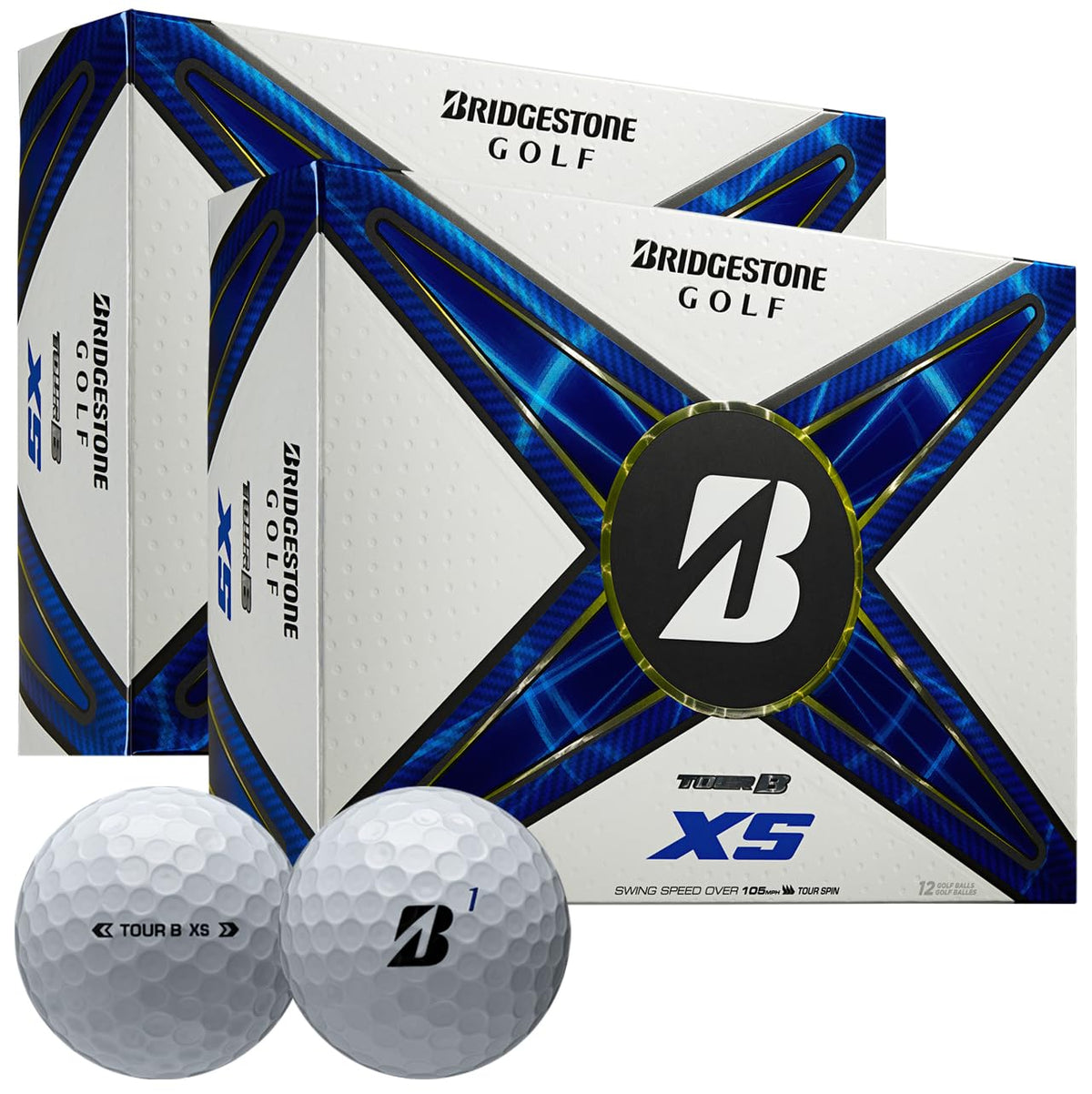 Bridgestone Golf Tour B XS tee-shot distance with enhanced velocity.