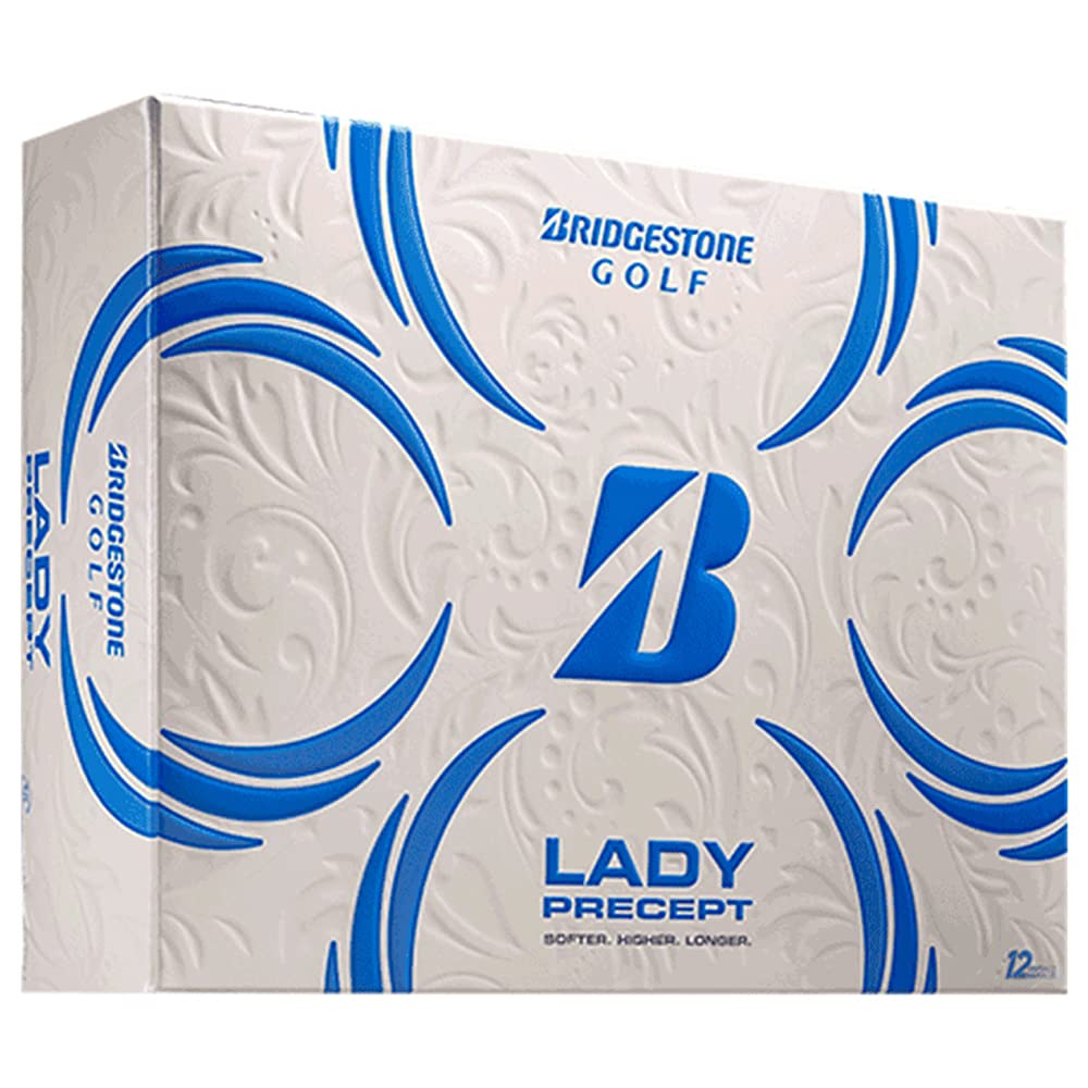Bridgestone Lady Precept ball in white with soft feel for controlled shots