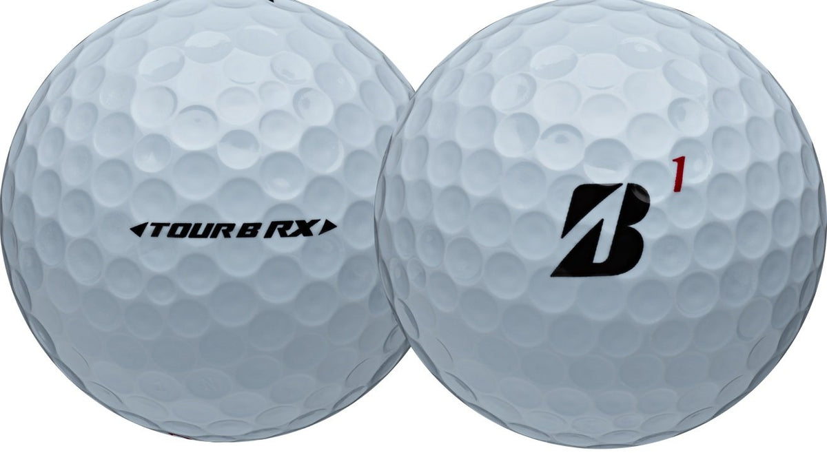 Bridgestone Tour B RX golf balls front view sleeve, ideal for enhanced feel on approach shots.
