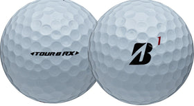 Bridgestone Tour B RX golf balls front view sleeve, ideal for enhanced feel on approach shots.