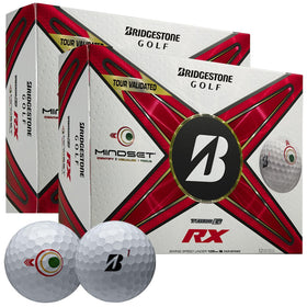 Bridgestone Tour B RX MindSet ball visual cue promotes target focus