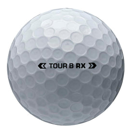 Bridgestone Tour B RX Quadfecta trajectory demonstrates efficient flight and reduced drag.
