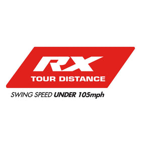 Bridgestone Tour B RX Reactiv X system face close-up highlighting enhanced feel and spin potential.