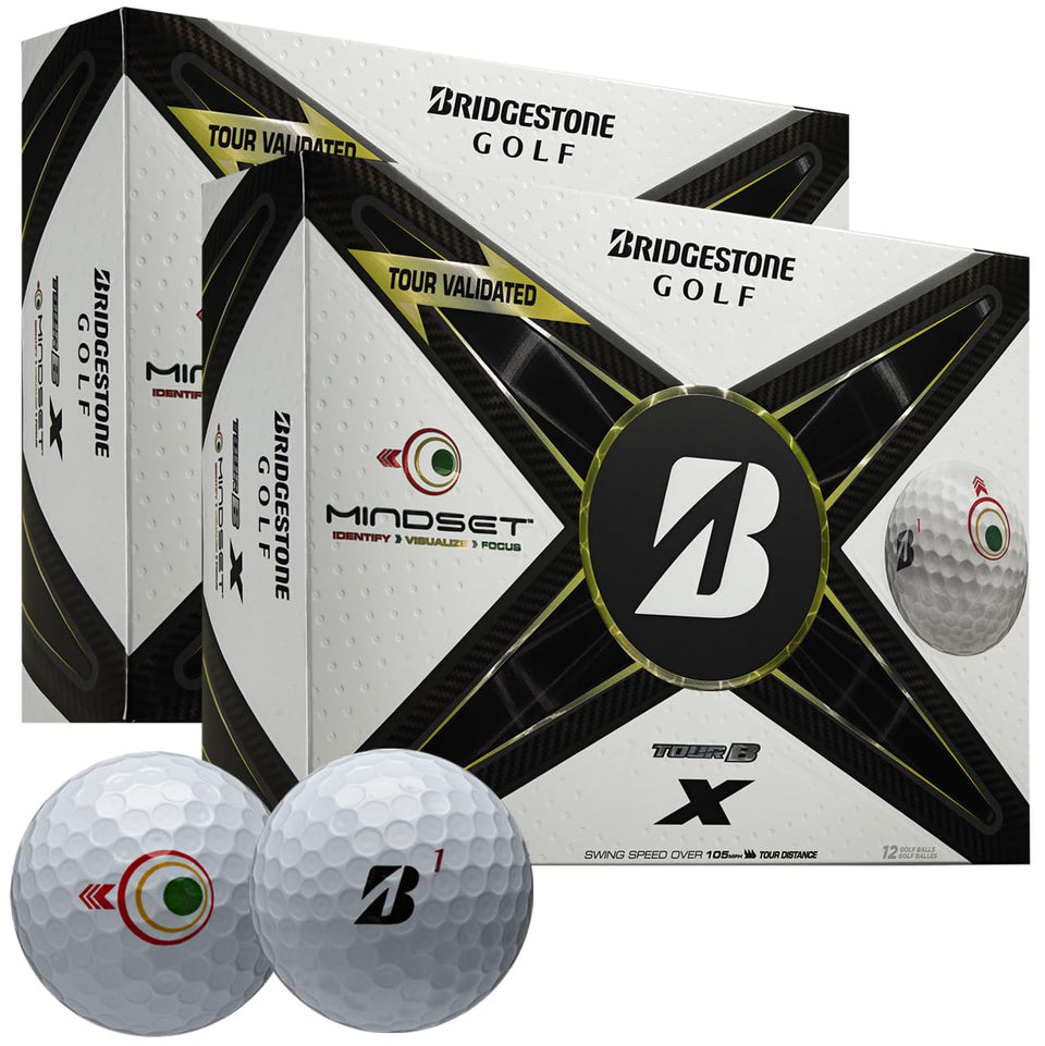 Bridgestone Tour B X MindSet Double Dozen tee shot focus for longer drives