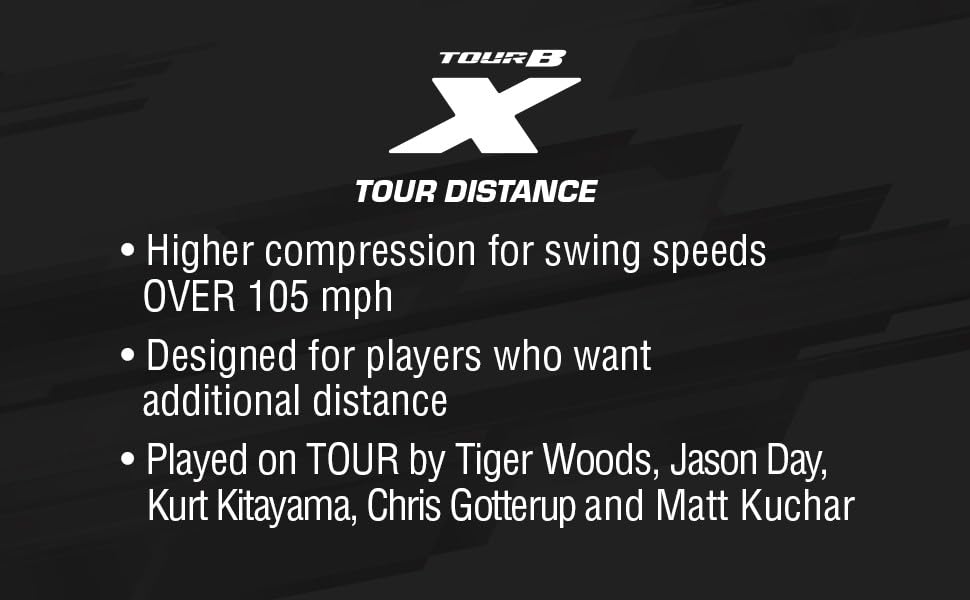 Bridgestone Tour B X White ball pack shot shows premium construction for control and feel.