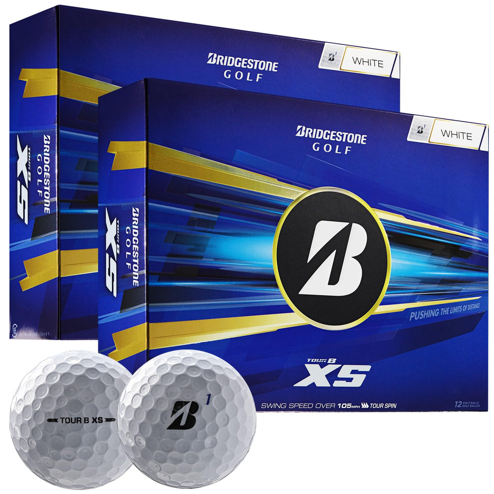 Bridgestone Tour B XS Double Dozen ball pack for distance, spin, and greenside control