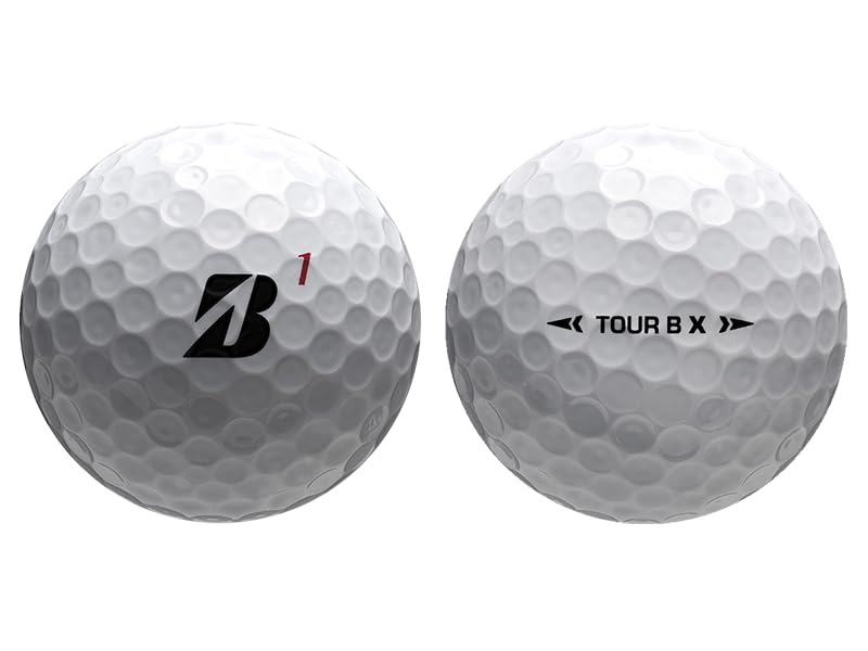 Bridgestone Tour B X ball showing logo imprint for personalized branding